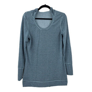 Eddie Bauer Women's Top Stripes Reversatilt Reversible Hoodie Athleisure Soft